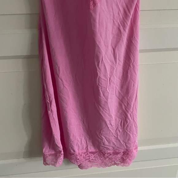 New! Victoria's Secret Wicked Modal & Lace Mini Slip Pink Hibiscus 22805 - Picture 8 of 13